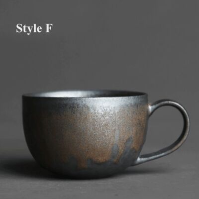 Vintage Ceramic Coffee Mug - F / sku915