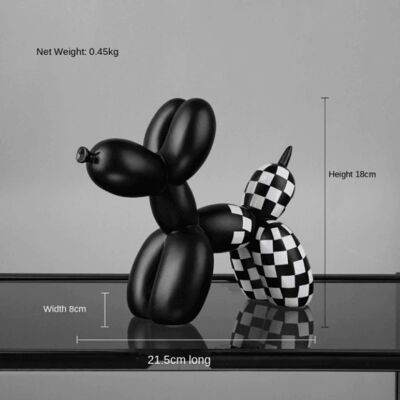 Nordic Creative Balloon Dog Ornaments - Black / sku927