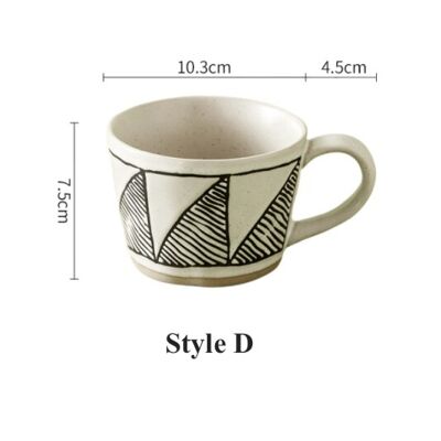 Retro Handmade Coffee Cup - Style D / sku980