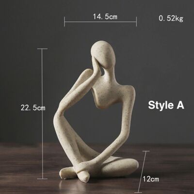Nordic Abstract Thinker Figurines - Style A / sku989