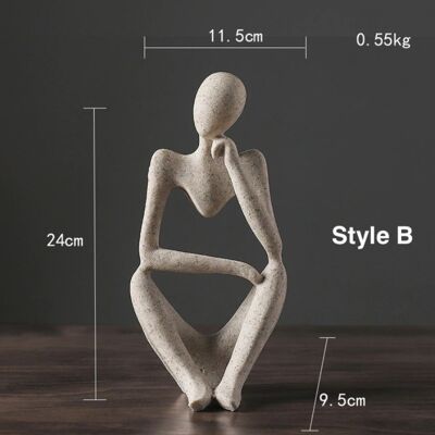 Nordic Abstract Thinker Figurines - Style B / sku990