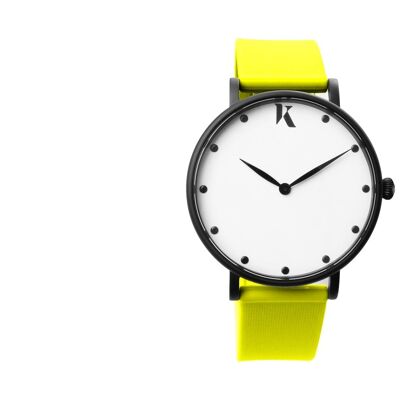 Neon Yellow Silicone Watch