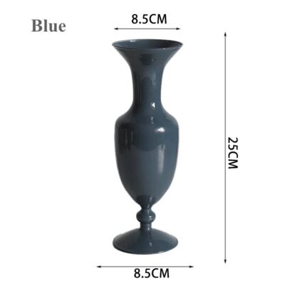 Nordic Retro Ins Style Glass Vase - Blue / sku1015