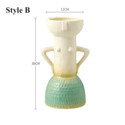 Creative Ceramic Human Vase - Style B / sku1042