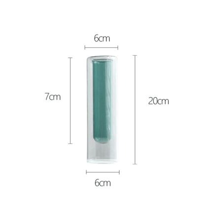 Creative Test Tube Hydroponics Flower Vase - Small - Green / sku1051