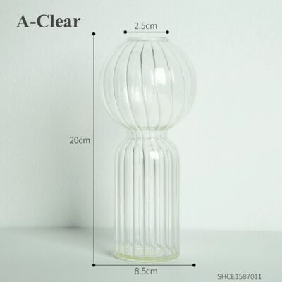 Creative Colorful Special-shaped Glass Vases - A-Clear / sku1057