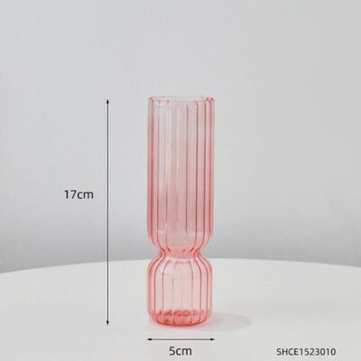 Nordic Glass Vase - Pink / sku1074