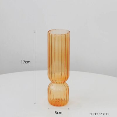 Nordic Glass Vase - Orange / sku1075