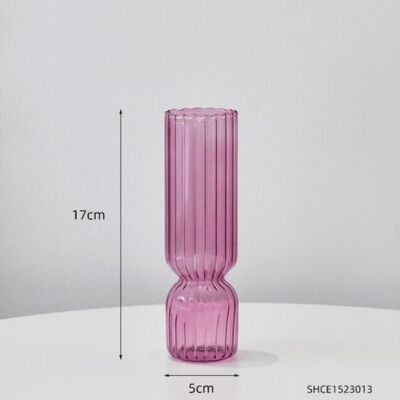 Nordic Glass Vase - Purple / sku1077
