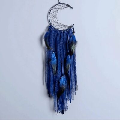 Half-moon Dream Catcher - Deep Blue / sku1090