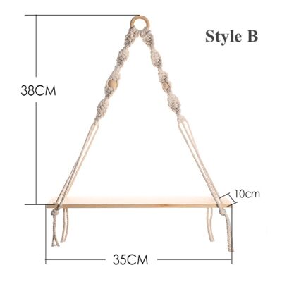 Macrame Plant Hanging Shelves - Style B / sku1097