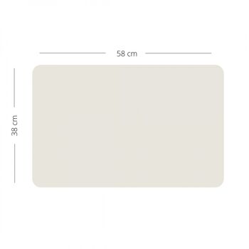 Tableau magnetique rectangle gris beige - taille s 5