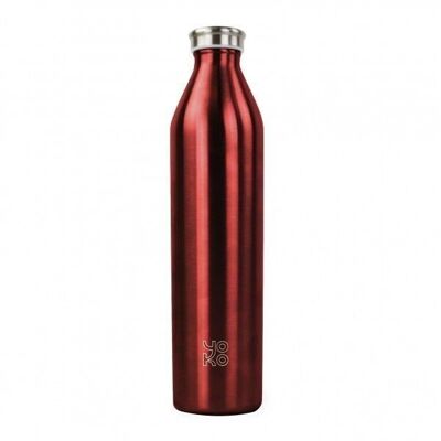 1 liter insulated bottle - Bright Red color