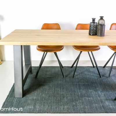 Tafel DREAUM Robusto - 200 x 100 cm - wit eiken