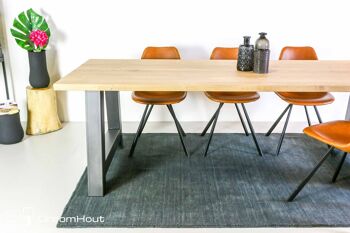 Table DREAUM Robusto - 240 x 100 cm - chêne blanc 1