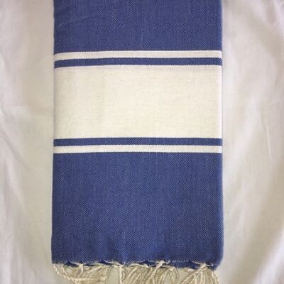 Fouta Tradi flat weaving 200x100cm 100% recycled cotton - Beach towel