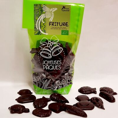 ORGANIC EASTER - Frying dark chocolate in 140g bag