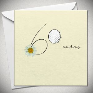 60 joyeux SOIXANTIÈME anniversaire - bouton d'or - BexyBoo086