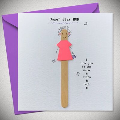 Super Star Mum – liebe dich bis zum Mond und zu den Sternen und zurück – BexyBoo250