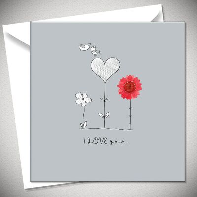 I LOVE you – red daisy - BexyBoo632