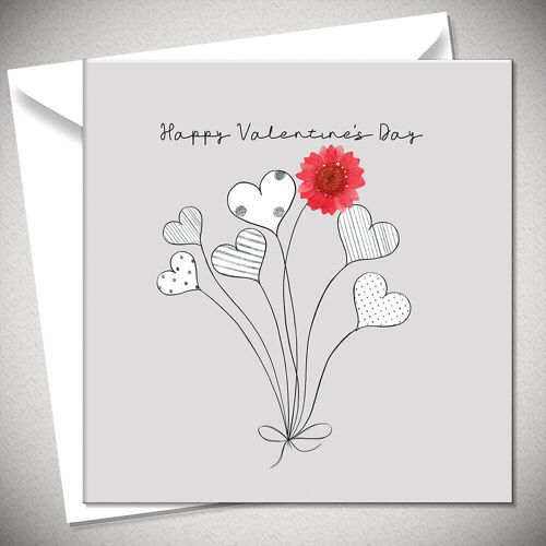 Happy Valentine’s Day – red daisy - BexyBoo640