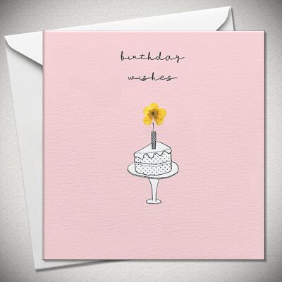 Deseos de cumpleaños (pastel) - botón de oro - BexyBoo737