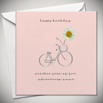 Joyeux anniversaire (vélo) – marguerite - BexyBoo752