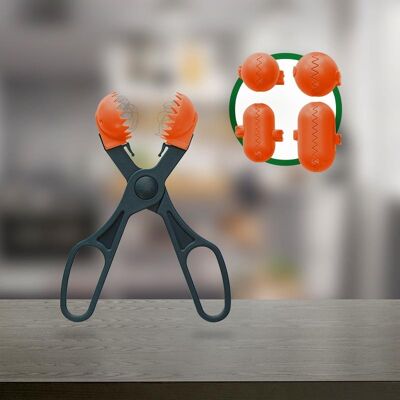 La Croquetera - Color ROJO - utensilio multiuso con 4 moldes intercambiables para masas- para croquetas, albóndigas, bolas, sushi - 100% español : patentado y fabricado en España