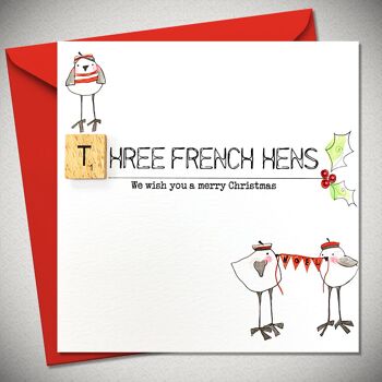 TROIS POULES FRANÇAISES – Nous vous souhaitons un joyeux Noël - BexyBoo1107