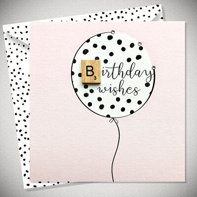 BALLON SOUHAITS D'ANNIVERSAIRE - BexyBoo1163