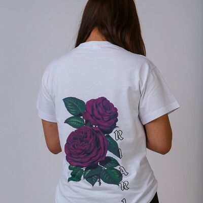 T-shirt White Rich Rose