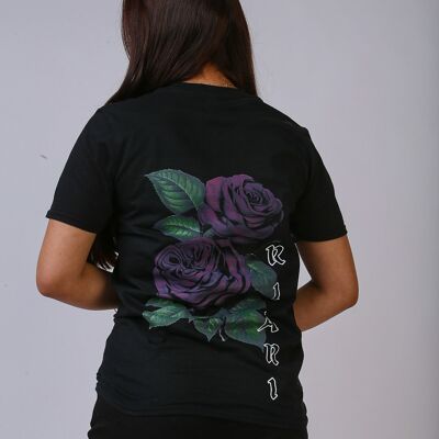 Black Rich Rose Tee