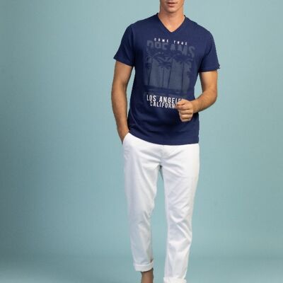 T-SHIRT M.C THESEE MEN-ANIS/SEABLUE