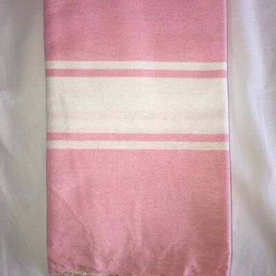 Fouta Tradi flat weaving 200x100cm 100% recycled cotton - Beach towel