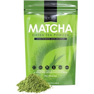 Tè verde Matcha in polvere 150 g Tè Matcha Premium puro al 100% di grado culinario