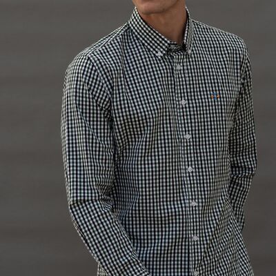 Camisa Manga Larga Cuadro Verde 8