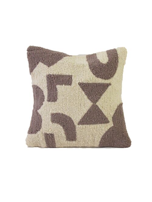 Hand tufted throw pillow case for 45 x 45 cm, Modern Kissenhülle, Abstract Kissenbezug