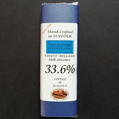 Café y Nuez en Chocolate con Leche 33,6%
