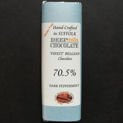 Dunkle Pfefferminz-Schokolade 70,5 %