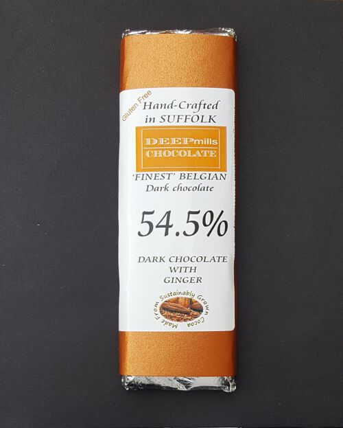 Dark Ginger Chocolate – 54.5%