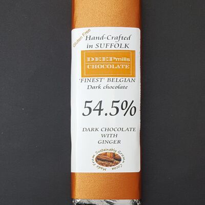 Chocolate oscuro con jengibre – 54,5 %
