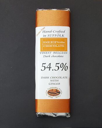 Chocolat noir au gingembre – 54,5 %