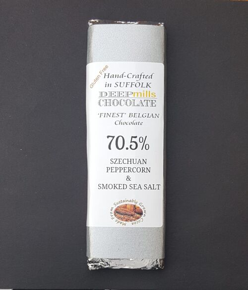 Dark Chocolate Szechuan Peppercorn and Smoked Sea Salt – 70.5%