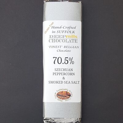 Cioccolato Fondente Pepe Szechuan e Sale Marino Affumicato – 70,5%