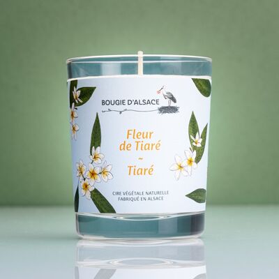 Tiare-Blumen-natürliche Kerze