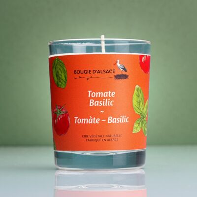 Tomate-Basilikum-natürliche Kerze