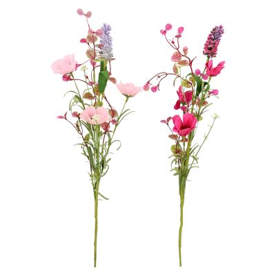 Bouquet with pink or red heather