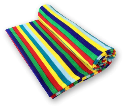 Rainbow Stripe Blanket Large