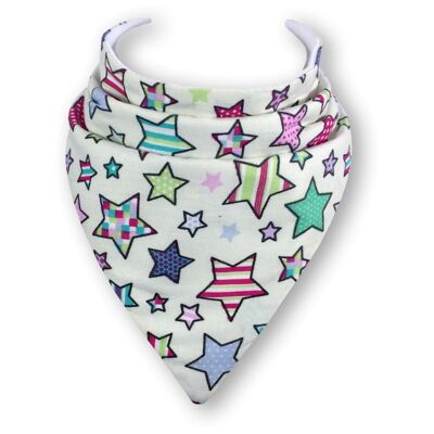 Large Poplin Multi-Star Bib - Personalise me