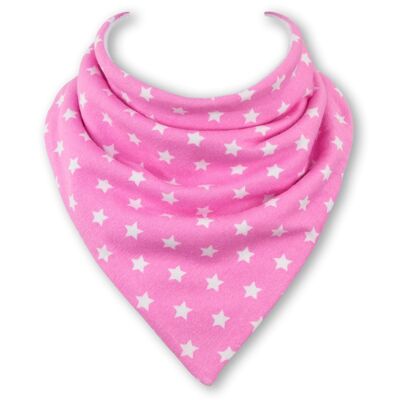 Large Pink Stars Bib - None